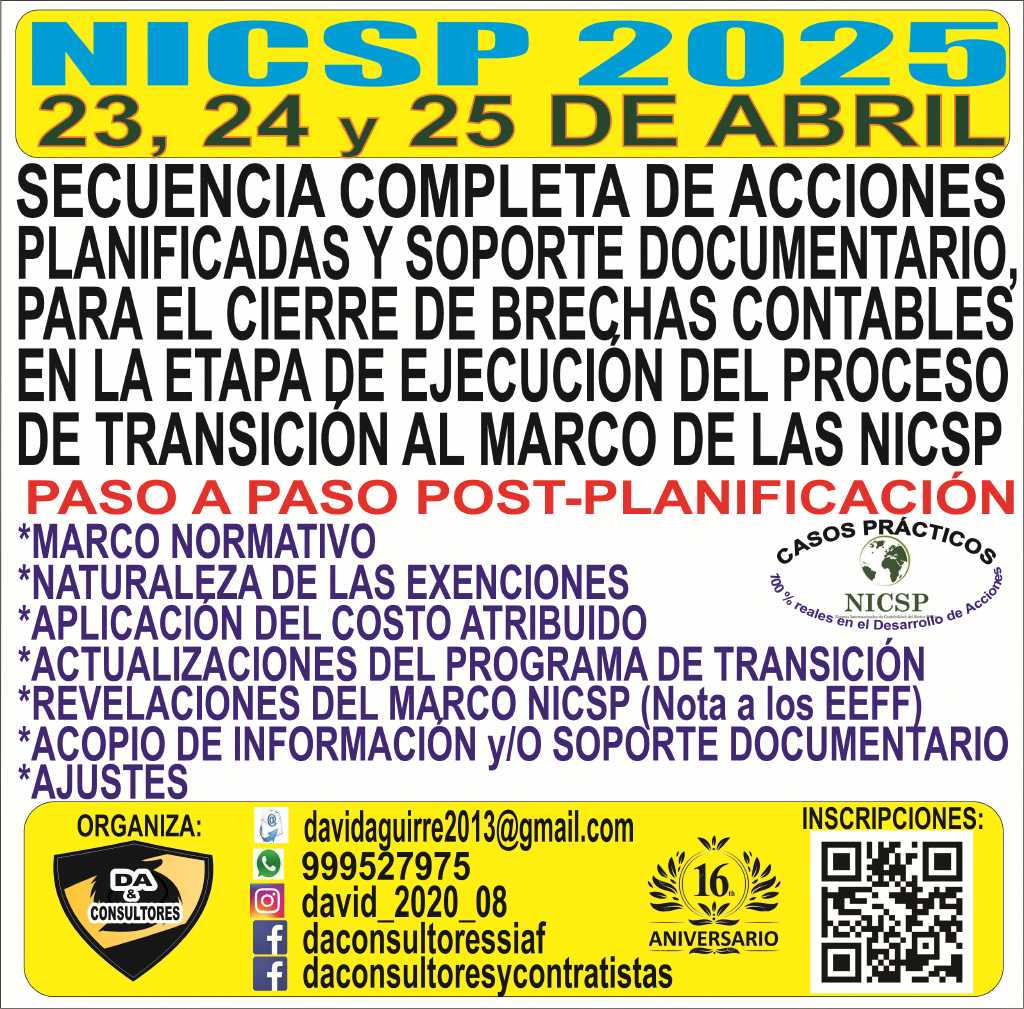 SECUENCIA COMPLETA DE ACCIONES PLANIFICADAS Y SOPORTE DOCUMENTARIO, PARA EL CIERRE DE BRECHAS CONTABLES EN LA ETAPA DE EJECUCIÓN DEL PROCESO DE TRANSICIÓN HACIA EL MARCO DE LAS NICSP